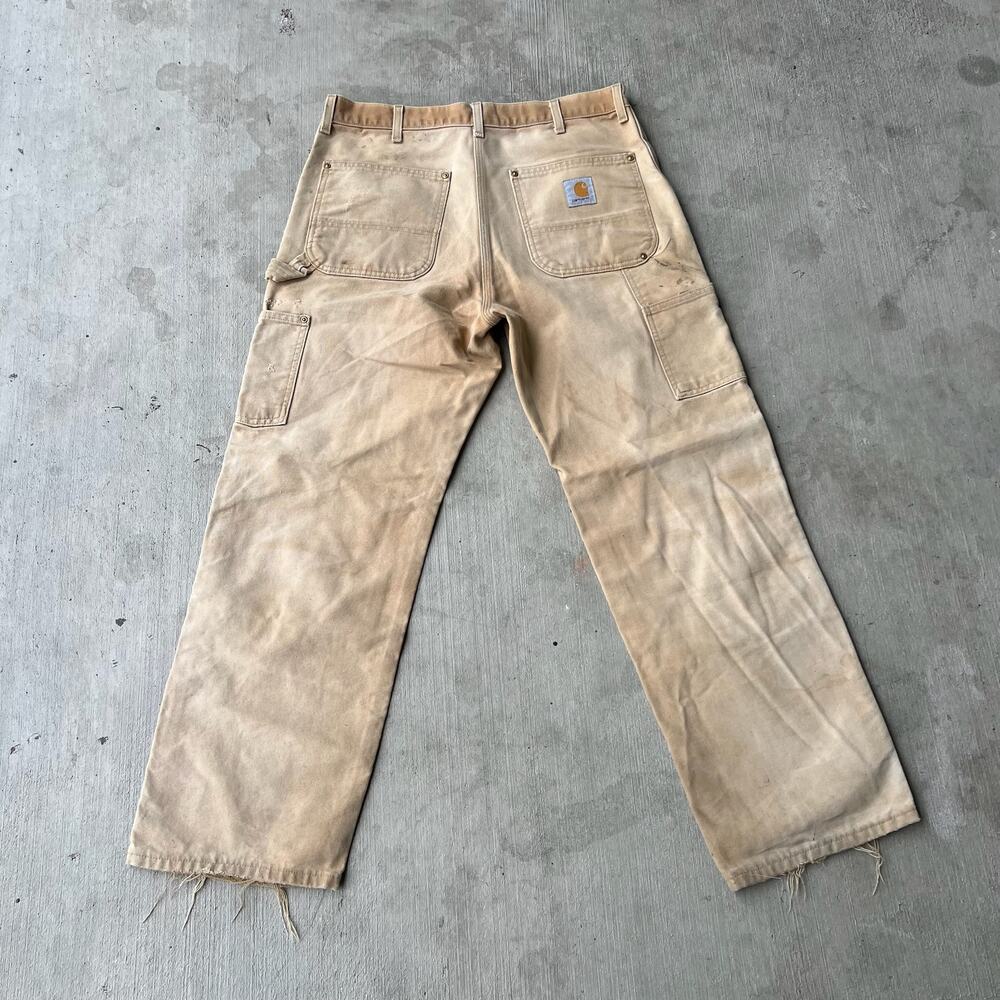 Carhartt brown double knee work wear carpenter pants - Picture 4 of 13